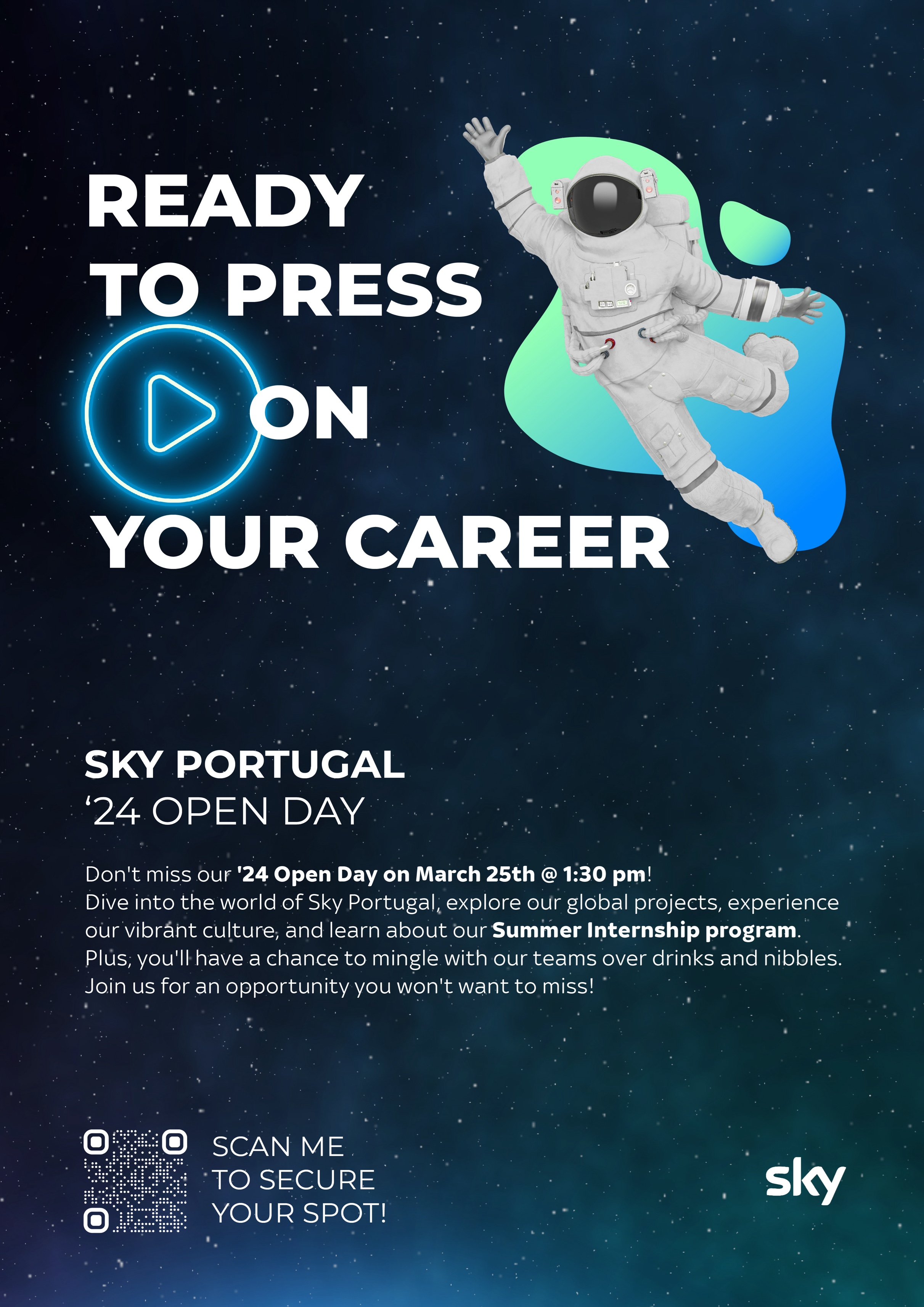 Poster do evento Sky Portugal '24 Open day